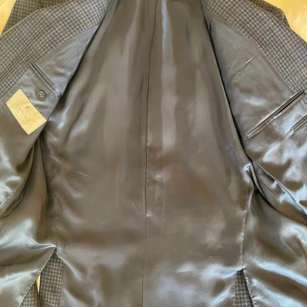 Canali Wool Sport Coat Beautiful Plaid Regular Fit Size US 40 - Picture 5 of 13